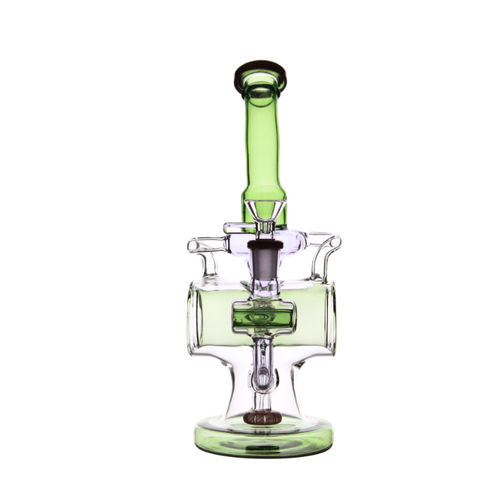 Recycler with showerhead perc