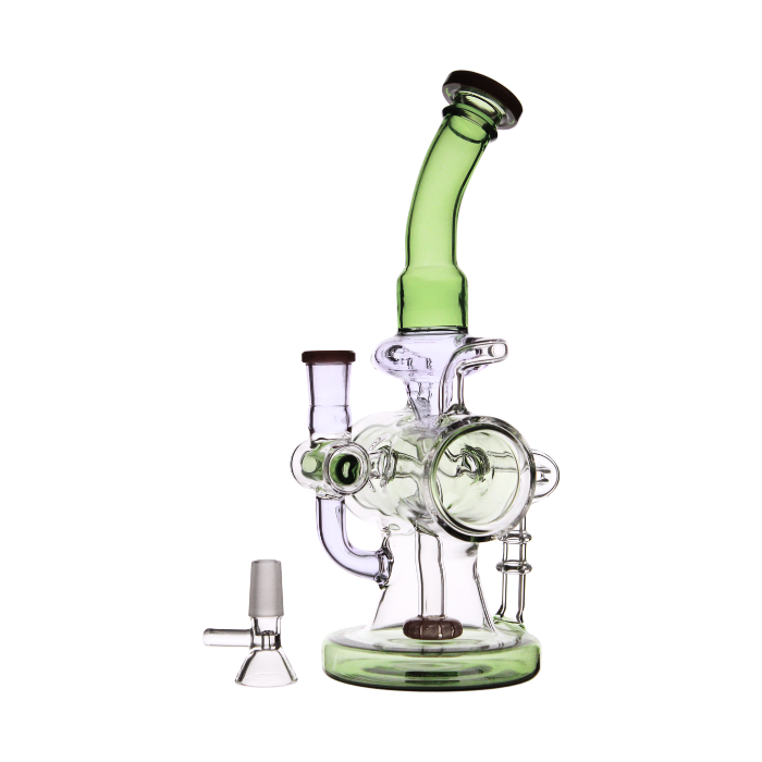 Recycler with showerhead perc