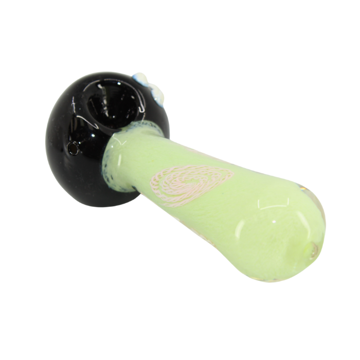 Onyx & Jade Filigree Glass Pipe