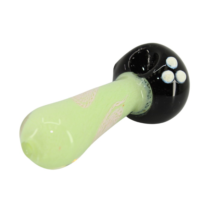 Onyx & Jade Filigree Glass Pipe