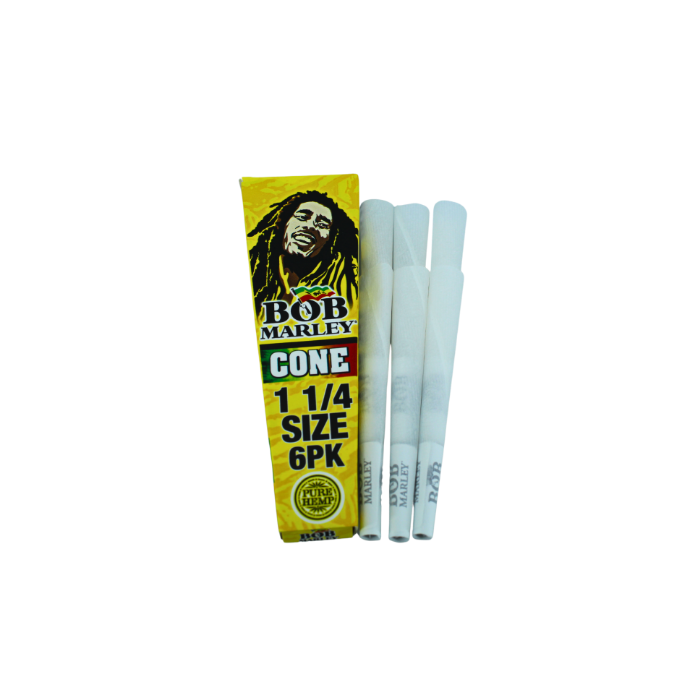 BOB MARLEY CONES 1 1/4 SIZE 6 PACK