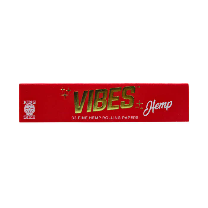 VIBES 33 FINE HEMP ROLLING PAPERS HEMP KING SIZE